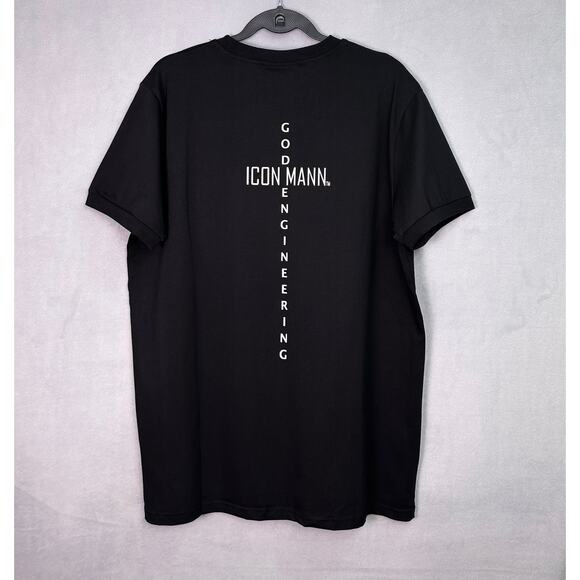 God Engineering Other - NWT ICON MANN God Engineering Cross Black Tee Size XL Faith Based Streetwear